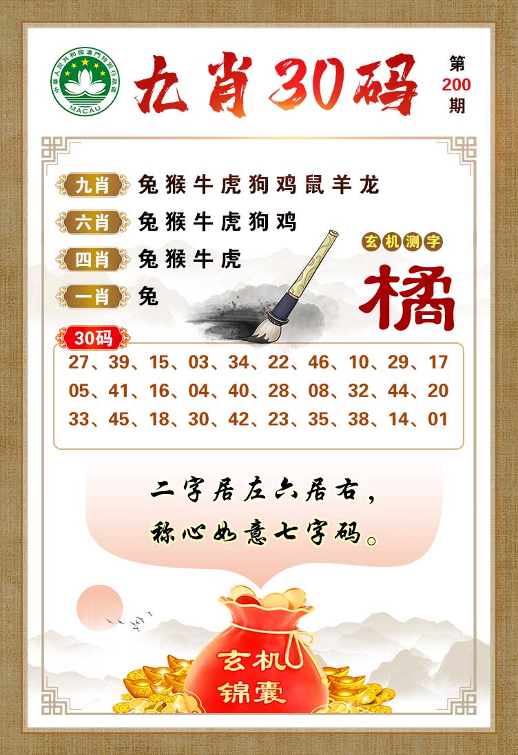 九肖30码